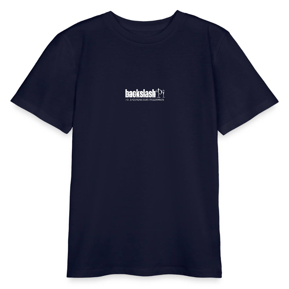 Kronan, Gesicht, 1st | Teenager Bio T-Shirt - Navy