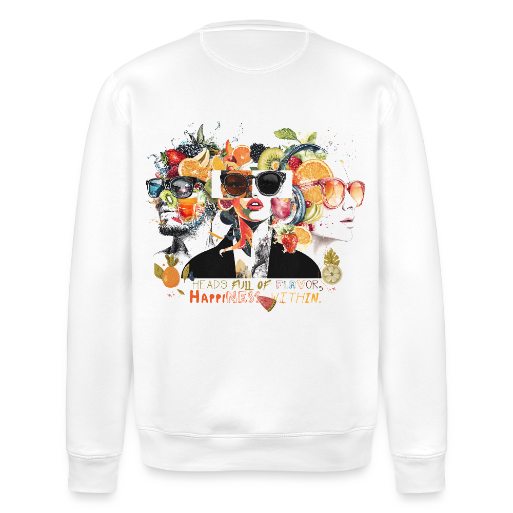 Sylvaris, Gesichter, 1st | Roller, Unisex Bio-Sweatshirt - Weiß
