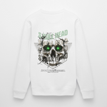 Gliesaron, Totenkopf, 1st | Roller, Unisex Bio-Sweatshirt - Weiß