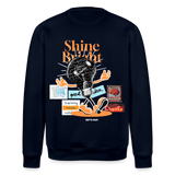 Gulperî, Glühbirne, 1st | Roller, Unisex Bio-Sweatshirt - Navy