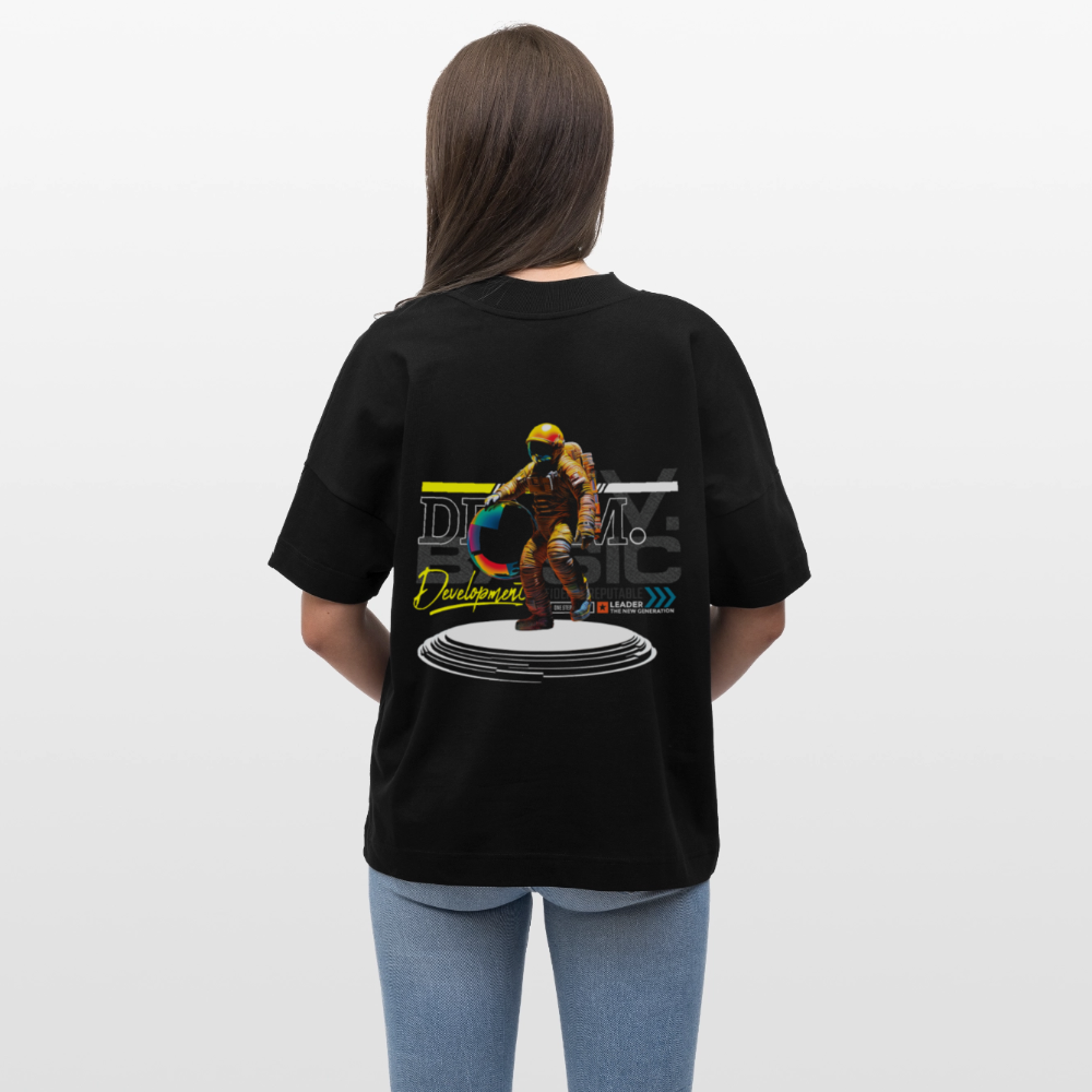 Şevrê, Astronaut, 1st | Blaster, Oversize Bio T-Shirt, Unisex - Schwarz