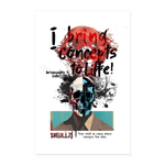 Titanis, Totenkopf, 1st | Poster 60x90 cm - Weiß