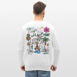 Draevenor, Blumen, 1st | Roller, Unisex Bio-Sweatshirt - Weiß