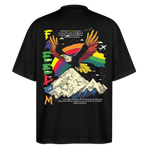 Susanoo, Adler, 1st | Blaster, Oversize Bio T-Shirt, Unisex - Schwarz