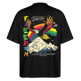 Susanoo, Adler, 1st | Blaster, Oversize Bio T-Shirt, Unisex - Schwarz