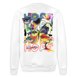 Tenebris, Schmetterling, 1st | Roller, Unisex Bio-Sweatshirt - Weiß