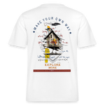 Durnamar, Vogel, 1st | Essential, Relaxed Fit Unisex Bio T-Shirt - Weiß