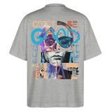 Valtheris, Zombie, 1st | Blaster, Oversize Bio T-Shirt, Unisex - Grau meliert