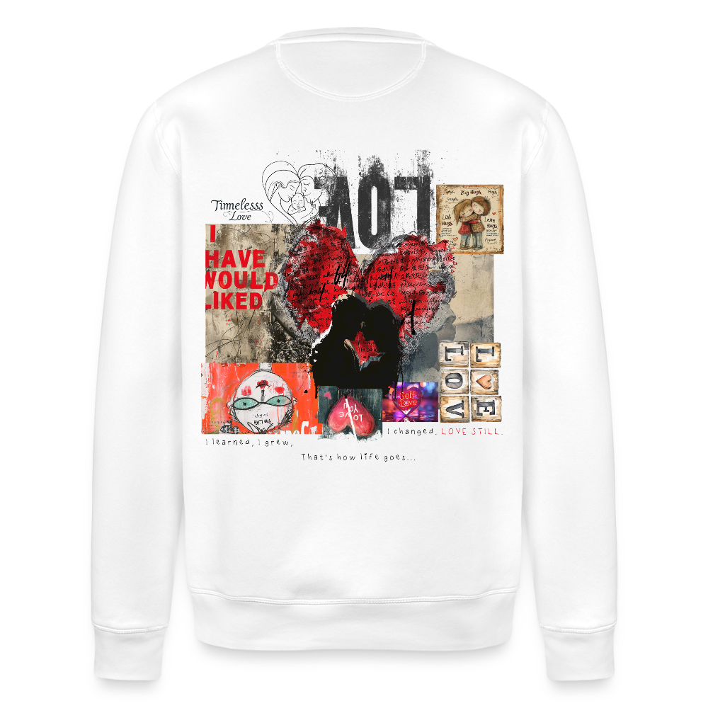 Galevar, Liebe, 1st | Roller, Unisex Bio-Sweatshirt - Weiß