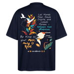 Arwa, Taube, 1st | Blaster, Oversize Bio T-Shirt, Unisex - Navy