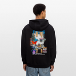 Nerthus, Gesicht, 1st | Freshhood, Oversized Unisex Hoodie - Schwarz