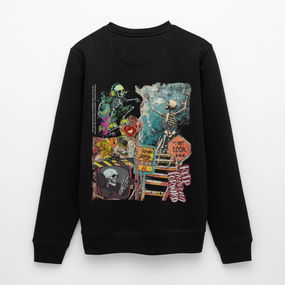 Tangaroa , Skelet, 1st | Roller, Unisex Bio-Sweatshirt - Schwarz