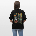 Ganesha, Geschäfte, 1st | Blaster, Oversize Bio T-Shirt, Unisex - Schwarz