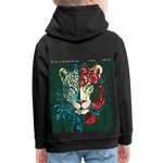 Irise, Leopard, 1st | Kinder Hoodie - Schwarz
