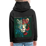 Irise, Leopard, 1st | Kinder Hoodie - Schwarz