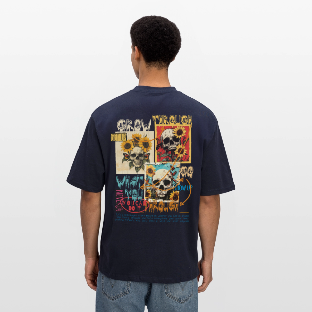 Odysseus, Totenköpfe, 1st | Breezy, Oversized Unisex T-Shirt - Navy