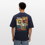 Odysseus, Totenköpfe, 1st | Breezy, Oversized Unisex T-Shirt - Navy
