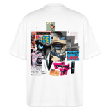 Saturnion, Raabe, 1st | Blaster, Oversize Bio T-Shirt, Unisex - Weiß