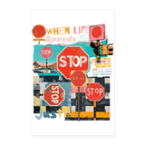 Solvarion, Stopp, 1st | Poster 40x60 cm - Weiß
