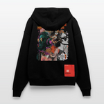 Qareen, Sonnenbrille, 1st | Heavyweight Oversized Bio Zip Hoodie, Unisex - SOLID BLACK