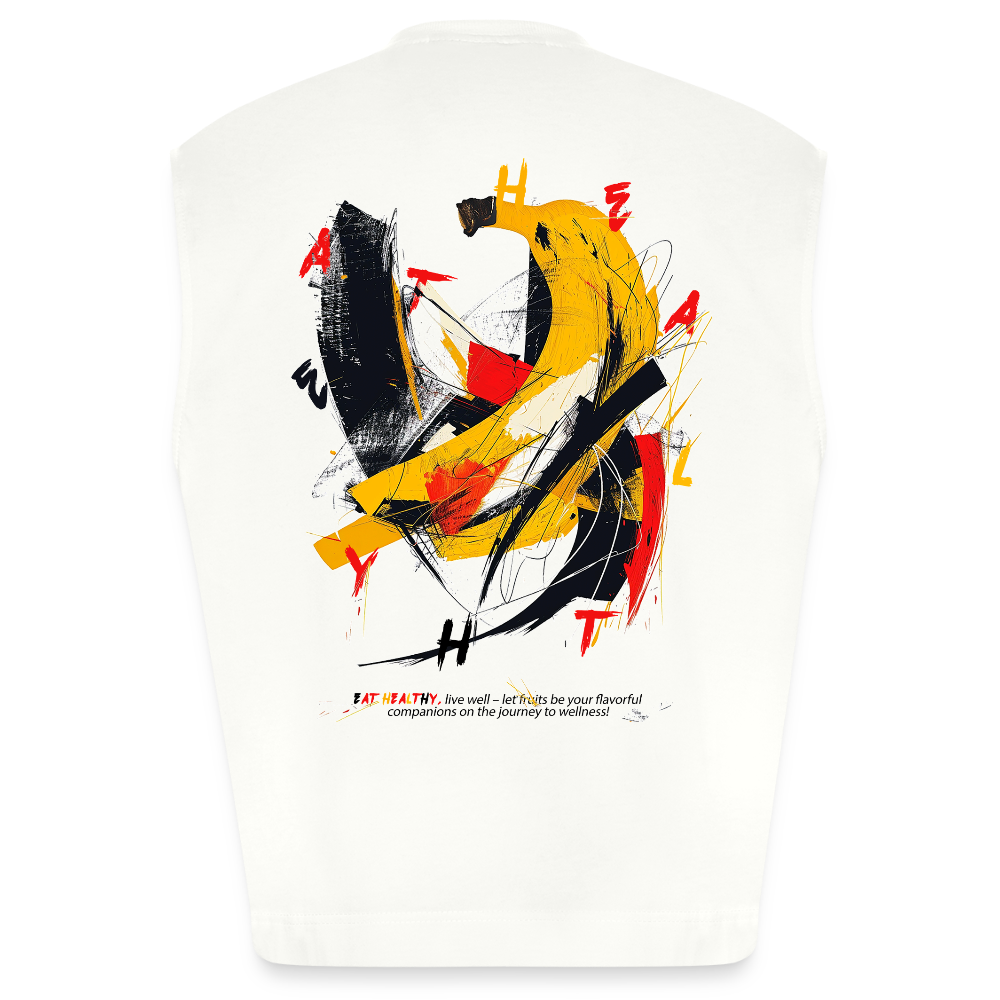 Quasaris, Banane, 1st | Heavyweight Oversized Bio Tank Top, Unisex - OFF WHITE