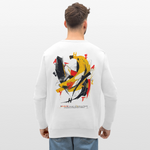 Quasaris, Banane, 1st | Roller, Unisex Bio-Sweatshirt - Weiß