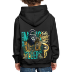 Herakles, Gorilla, 1st | Kinder Hoodie - Schwarz