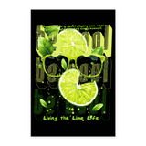 Kali, Limette, 1st | Poster 60x90 cm - Weiß