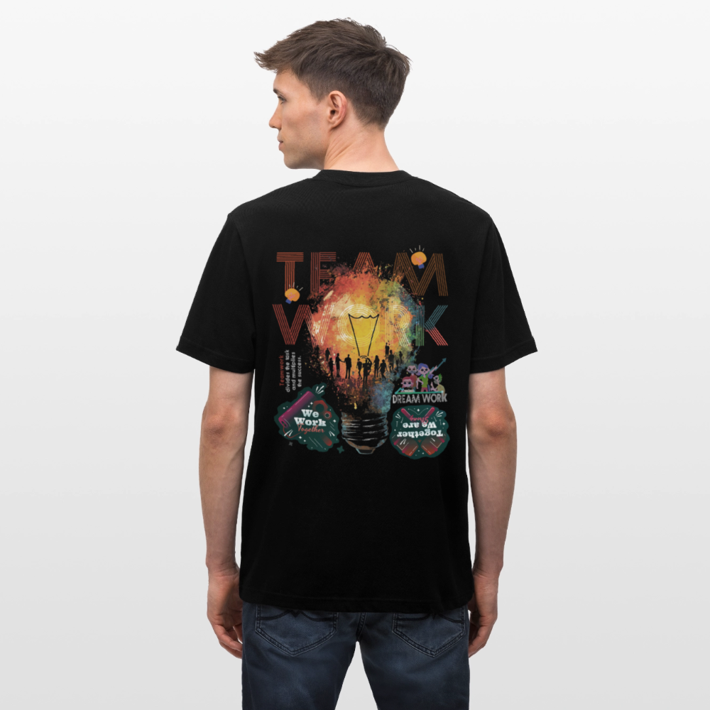 Inari, Glühbirne, 1st | Essential, Relaxed Fit Unisex Bio T-Shirt - Schwarz