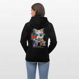 Nerthus, Gesicht, 1st | Cruiser, Unisex Bio-Hoodie - Schwarz