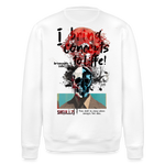 Titanis, Totenkopf, 1st | Roller, Unisex Bio-Sweatshirt - Weiß