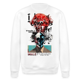 Titanis, Totenkopf, 1st | Roller, Unisex Bio-Sweatshirt - Weiß