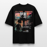 Erosan, Fenster, 1st | Blaster, Oversize Bio T-Shirt, Unisex - Schwarz