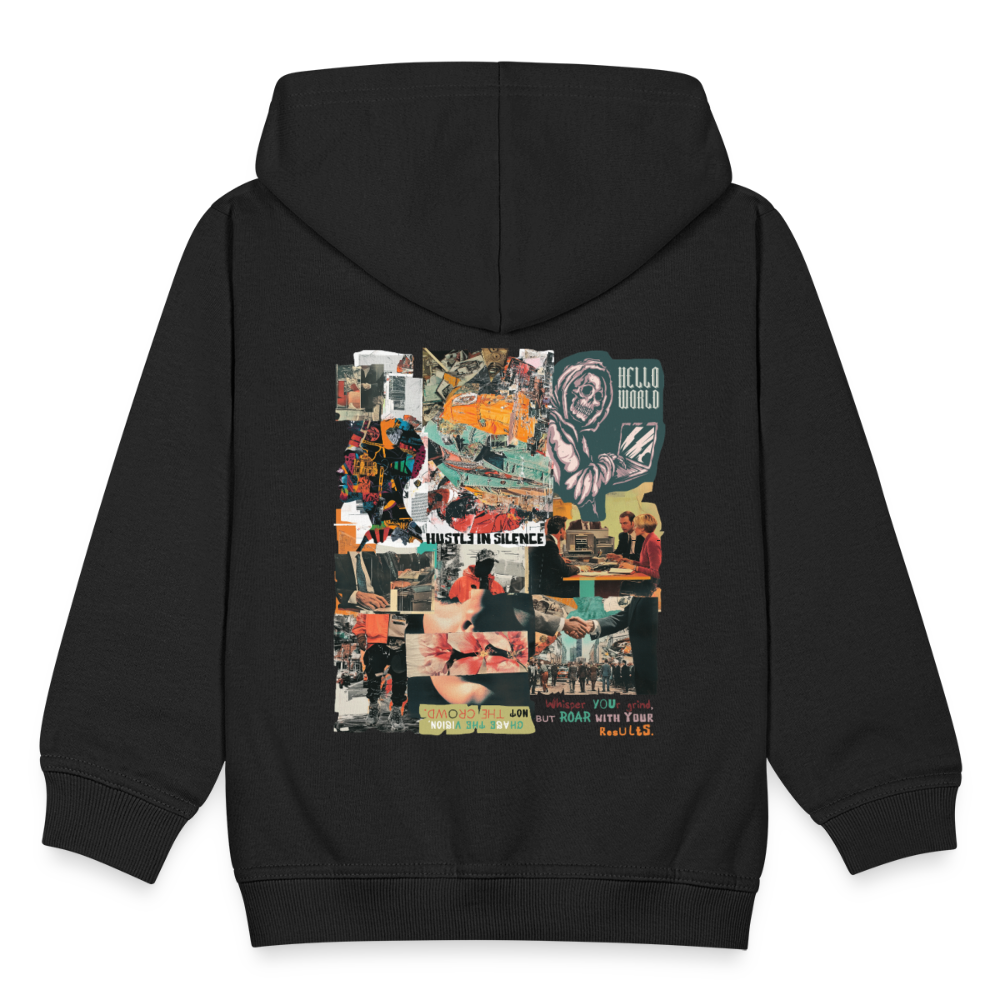Aurelion, Office, 1st | Kinder Zip Hoodie - Schwarz