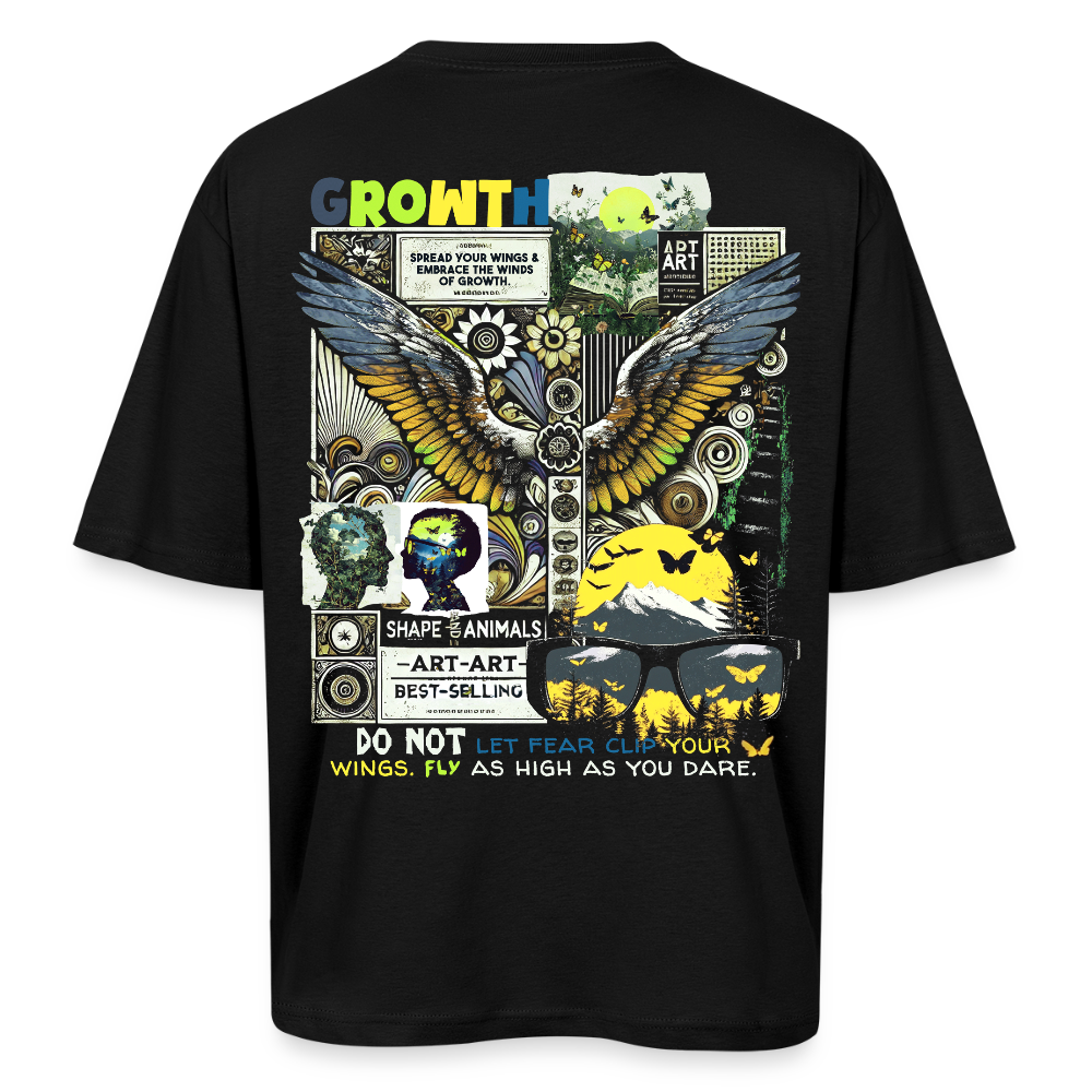 Lugh , Engel, 1st | Breezy, Oversized Unisex T-Shirt - Schwarz