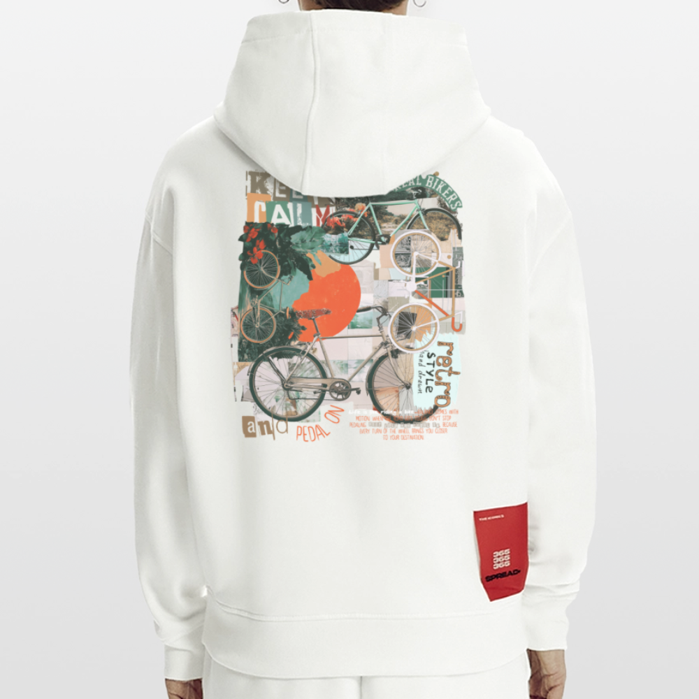 Eldrathis, Fahrrad, 1st | Heavyweight Oversized Bio Hoodie, Unisex - OFF WHITE