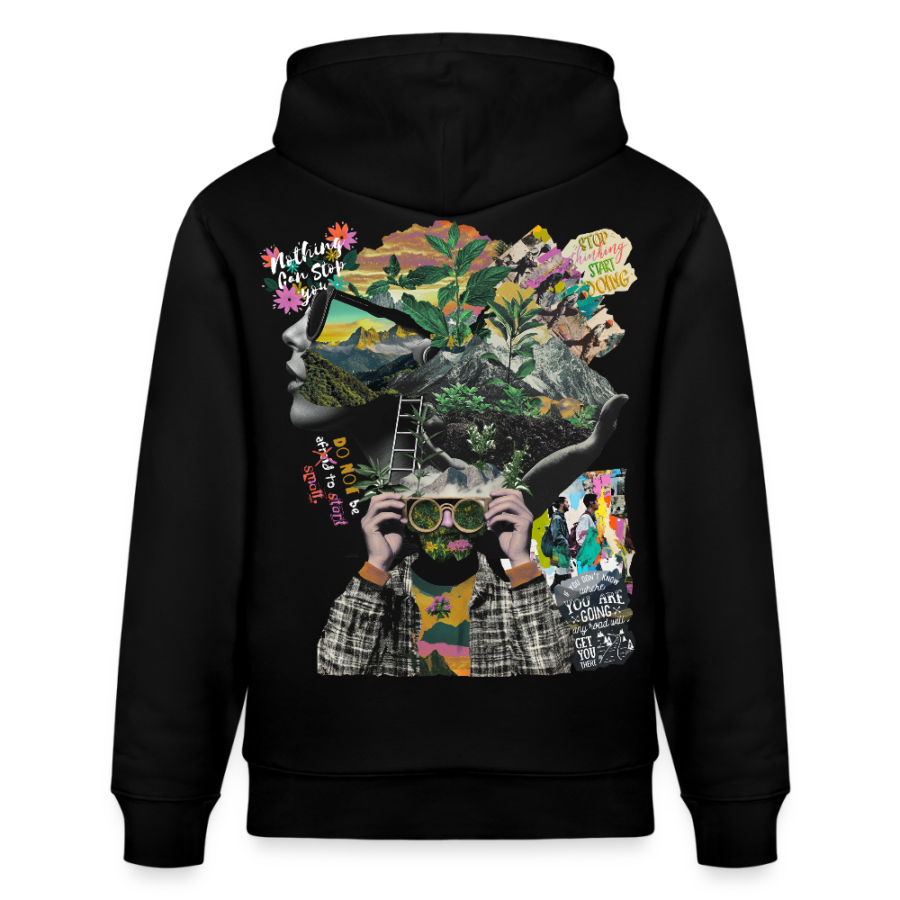 Oceani, Berge, 1st | Cruiser, Unisex Bio-Hoodie - Schwarz