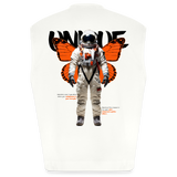 Lunaris, Astronaut, 1st | Heavyweight Oversized Bio Tank Top, Unisex - OFF WHITE