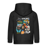 Nüwa, Wandern, 1st | Kinder Zip Hoodie - Schwarz