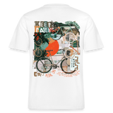 Eldrathis, Fahrrad, 1st | Essential, Relaxed Fit Unisex Bio T-Shirt - Weiß