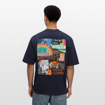 Nyxaris, Windmühle, 1st | Breezy, Oversized Unisex T-Shirt - Navy
