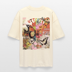 Azaroth, Schmetterling, 1st | Blaster, Oversize Bio T-Shirt, Unisex - Weißgrau