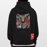 Nezha, Drache, 1st | Heavyweight Oversized Bio Hoodie, Unisex - SOLID BLACK