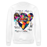 Baldurion, Herzen, 1st | Roller, Unisex Bio-Sweatshirt - Weiß