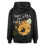 Amphionan, Palmen, 1st | Freshhood, Oversized Unisex Hoodie - Anthrazit