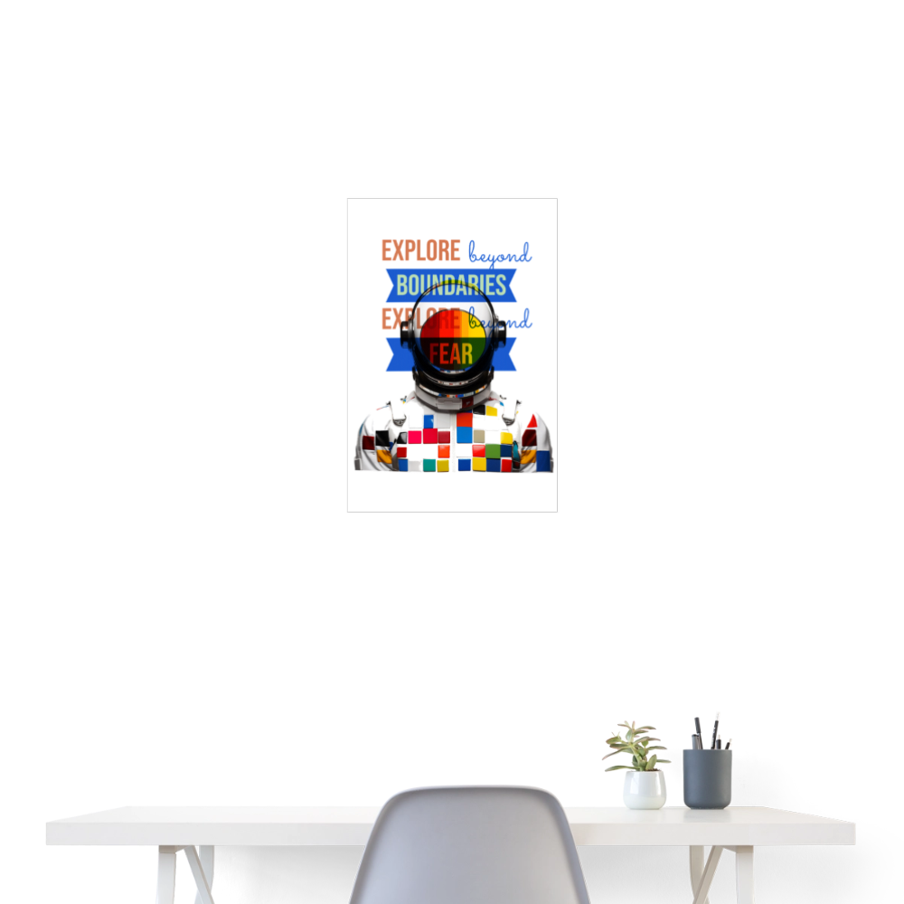 Jovareth, Astronaut, 1st | Poster 40x60 cm - Weiß