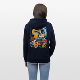 Kronan, Gesicht, 1st | Cruiser, Unisex Bio-Hoodie - Navy
