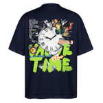 Ifrit, Uhr, 1st | Blaster, Oversize Bio T-Shirt, Unisex - Navy