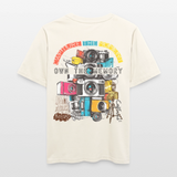 Zarethor, Kamera, 1st | Essential, Relaxed Fit Unisex Bio T-Shirt - Naturweiß 