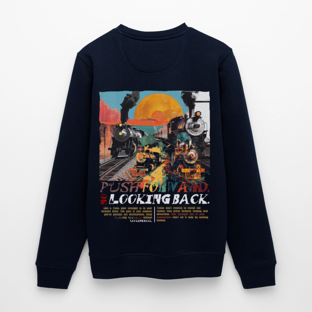 Morphean, Lokomotive, 1st | Roller, Unisex Bio-Sweatshirt - Navy
